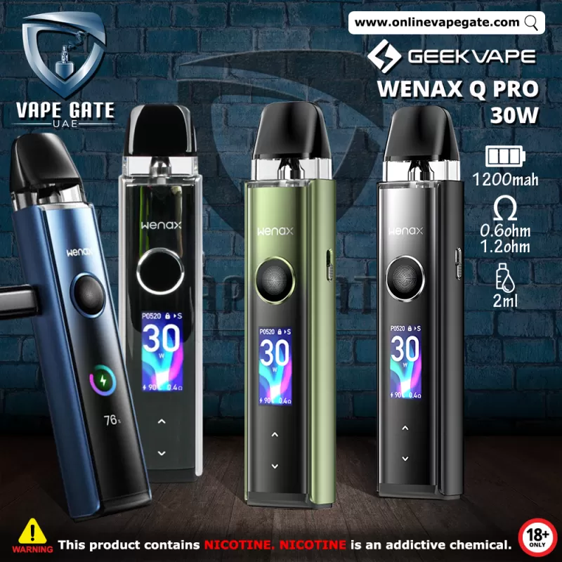 GEEKVAPE WENAX Q PRO 30W POD KIT - Moonlit Silver