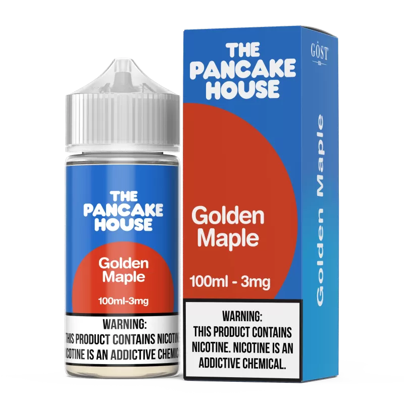 THE PANCAKE HOUSE by GOST VAPOR - Golden Maple - 100ML E-Liquid - 3MG