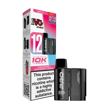 Strawberry Raspberry Cherry IVG Pro 12 Refill Pack - 20mg