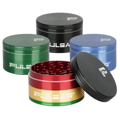 Pulsar Solid Top Aluminum Grinder-GR760- 4pc / 2.5″
