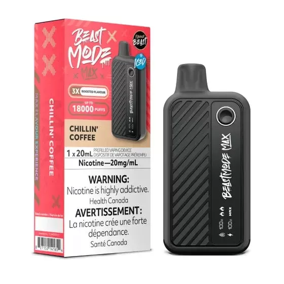 Flavour Beast Beast Mode Max 18K Disposable – 20ML – Chillin’ Coffee Iced - Ecigdepot