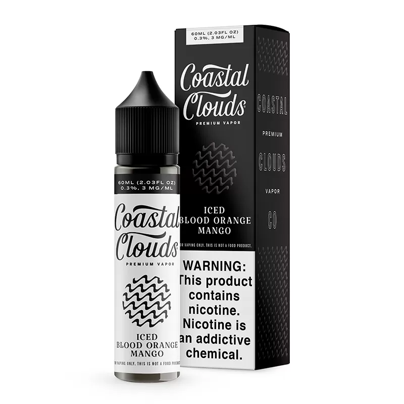 Coastal Clouds - Iced Blood Orange Mango - 60ML E-Liquid - 0MG