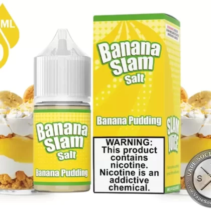 Banana Pudding BANANA SLAM SALT 30ml - Vape Product, Vape Product