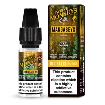 Twelve Monkeys Mangabeys Nic Salt E-Liquid - 20mg
