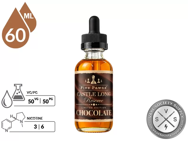 Castle Long Reserve Chocolate Five Pawns 60ml - Image 2