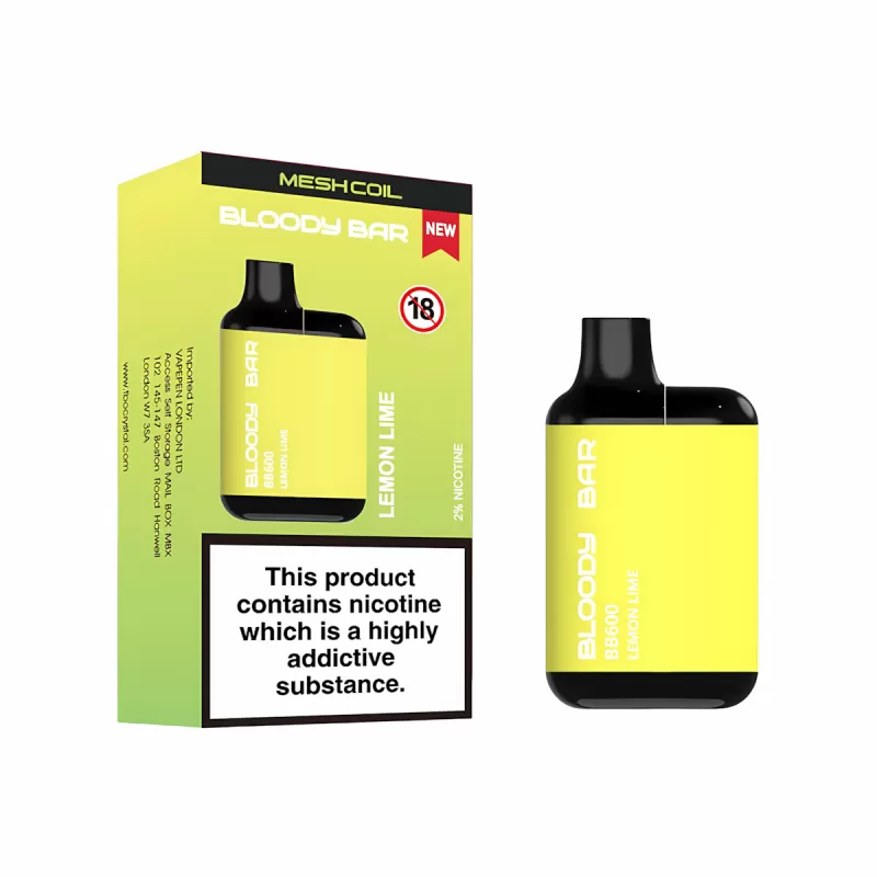 Bloody Bar BB600 Prefilled Pod Kit - Blueberry Raspberry - Image 2