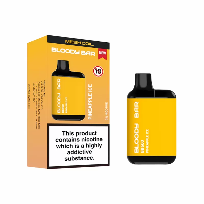 Bloody Bar BB600 Prefilled Pod Kit - Blueberry Raspberry - Image 3