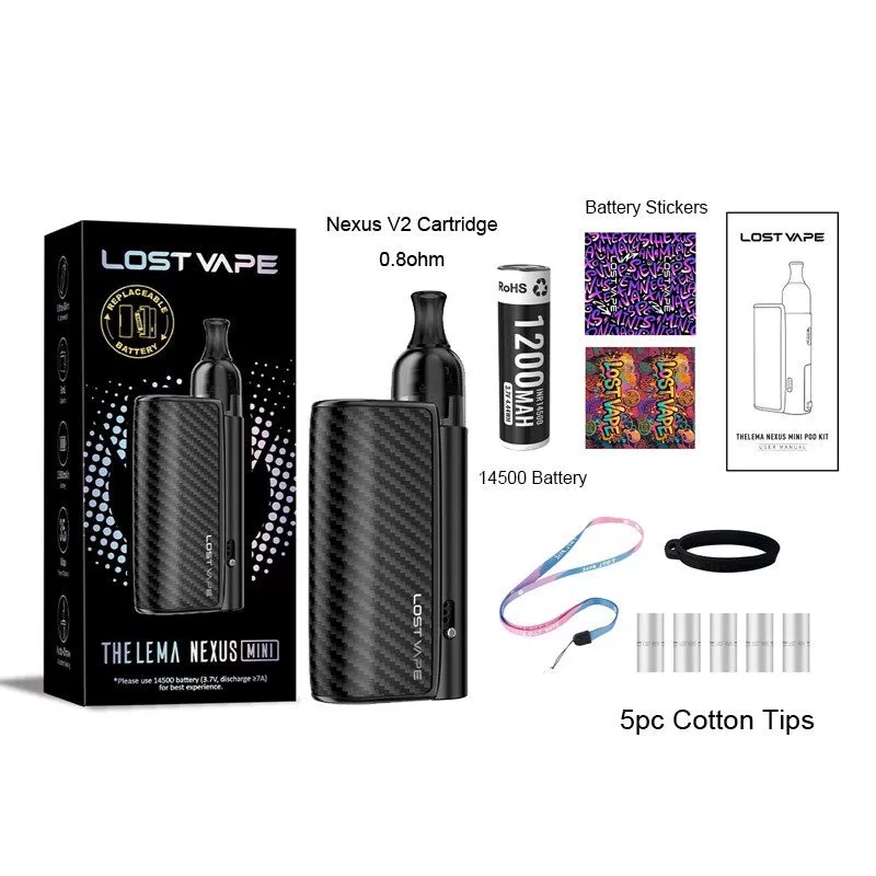 Lost Vape Thelema Nexus Mini Pod Kit 1200mAh - Midnight Blue - Image 3
