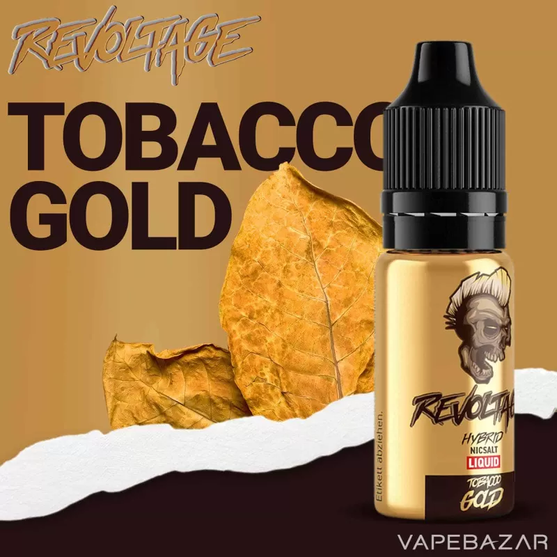 Revoltage Hybrid Nicsalt Liquid – Tobacco Gold - Vapebazar