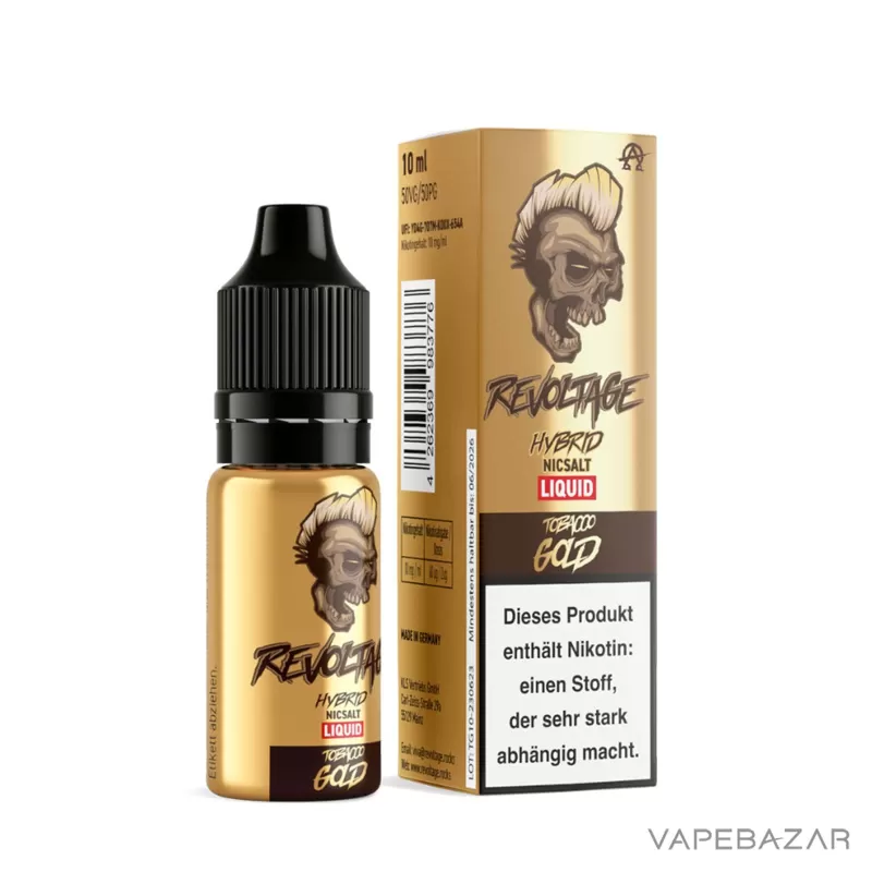 Revoltage Hybrid Nicsalt Liquid – Tobacco Gold - Vapebazar - Image 3