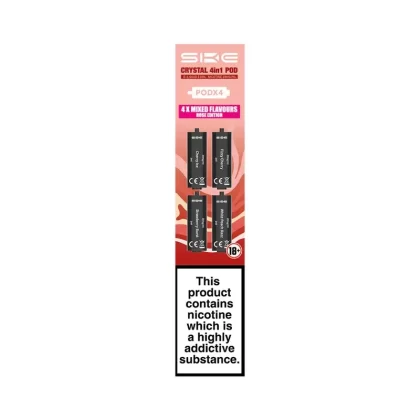 SKE Crystal 4in1 Rose Edition Multi-Flavour Pods (4 Pack) - Nicotine Strength#20mg (852448)