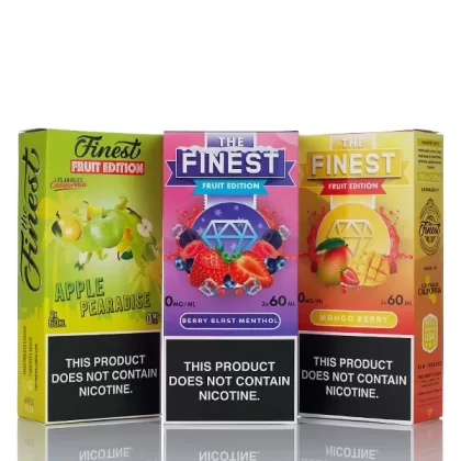 The Finest E-Liquid Fruit Edition - No Nicotine Vape Juice - 120ml - Berry Blast