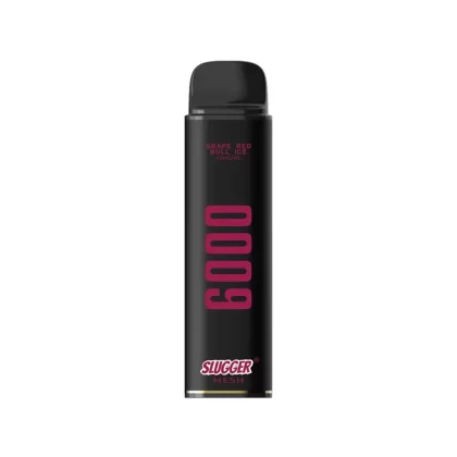 Slugger Black Disposable Vape -Grape Red Bull Ice 40mg (6000 Puffs)