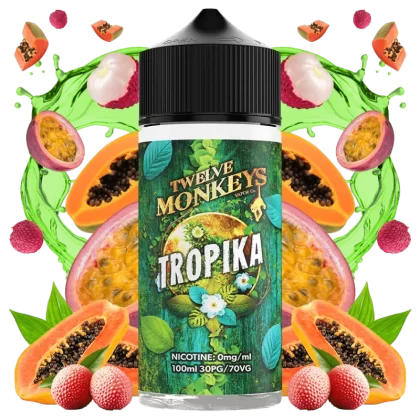 Twelve Monkeys Tropika 100ml E-Liquid Shortfill - Vapourdeal Co