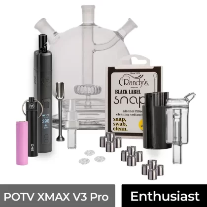 POTV XMAX V3 Pro Enthusiast Vaporizer Kit - Black, Blue