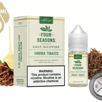 Virginia Tobacco Four Seasons Salt Nicotine 30ml