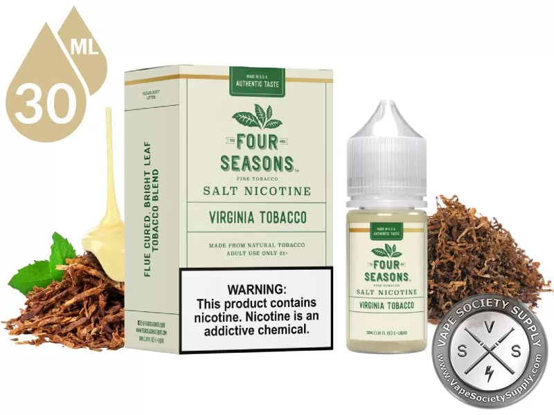 Virginia Tobacco Four Seasons Salt Nicotine 30ml