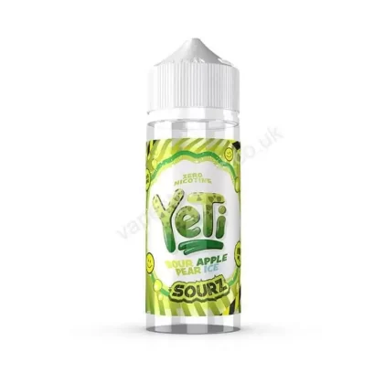 Yeti Sourz Sour Apple Pear Ice E-Liquid Shortfill - Vapestreams Co