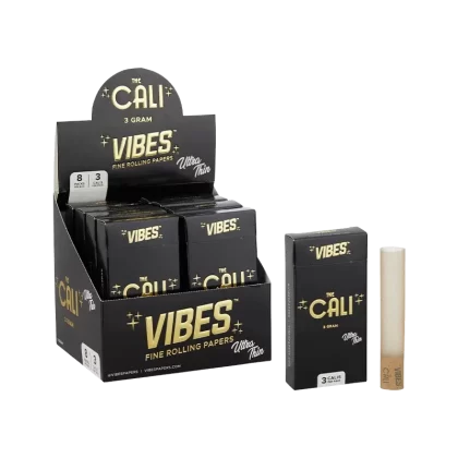 VIBES® | The CALI 3 Gram Pre-Rolled Tube | 109mm – Ultra Thin – 8 Count