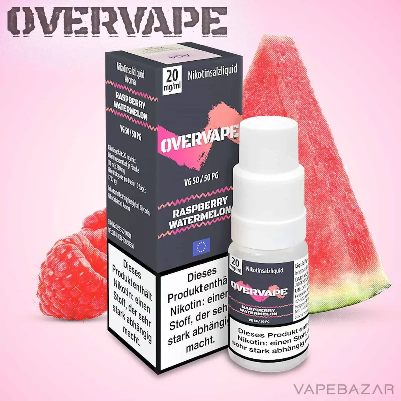 Overvape Nikotinsalz Liquid – Raspberry Watermelon - Vapebazar