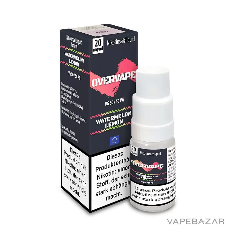 Overvape Nikotinsalz Liquid – Raspberry Watermelon - Vapebazar - Image 3