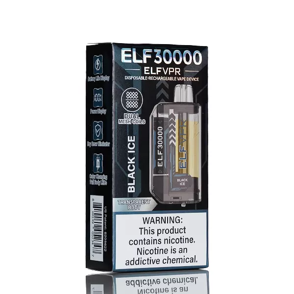 ELF VPR 30K 30000 Puffs Disposable Vape 23mL - Banana Ice, Black Ice - Image 3