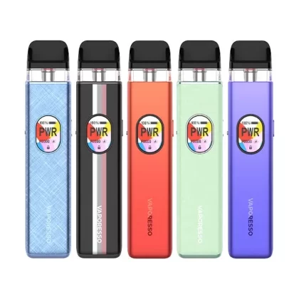 VAPORESSO XROS 5 POD KIT - Color#VIOLET SILK>OPAL WHITE>OPAL PINK>LAVENDER PURPLE>JADE GREEN>GREY SILK>COSMIC BLACK>CORAL RED>CARBON STRIPE>BLUE SILK>BROWN LEATHER>GREY LEATHER>RED LEATHER