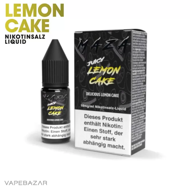 MaZa Nikotinsalz Liquid – Lemon Cake - 10mg/ml - Image 2
