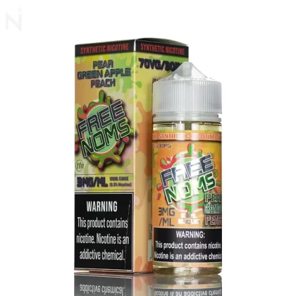 Freenoms E Liquid- Pear Green Apple Peach - 120mL - 6mg