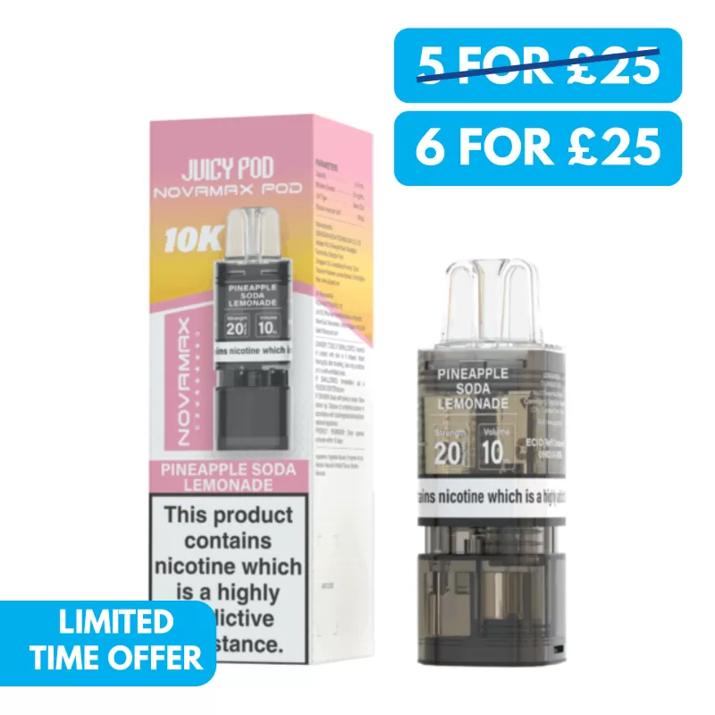 Juicy Pod Novamax 10K Prefilled Replacement Pods - Vape Co
