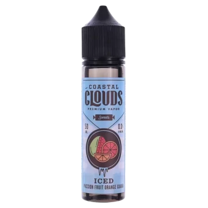 ICED PASSION FRUIT ORANGE AND GUAVA E LIQUID BY COASTAL CLOUDS – SWEETS 50ML 70VG