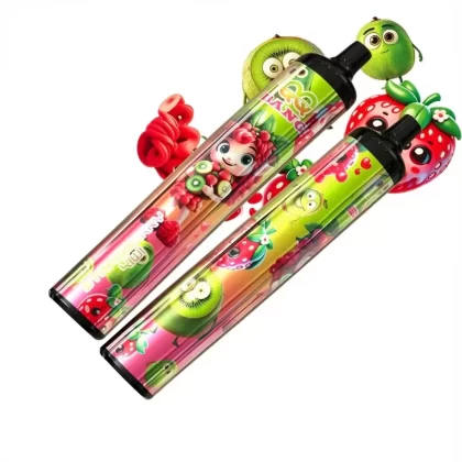 QQ Bang 30000 Puffs Crystal Pen Design 30k Vape Dual Mesh - Random Flavors(Minimum 2 Pieces), Watermelon Ice; 3-nicotine, 2-nicotine