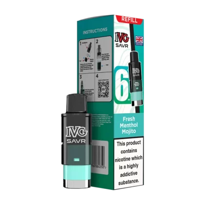 Fresh Menthol Mojito IVG SAVR Refill Pack - 20mg - Vape Product (ADF5A5)