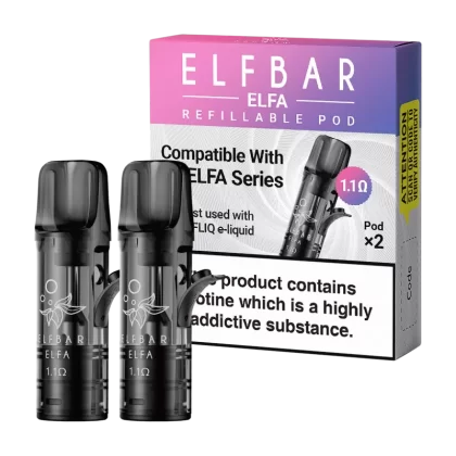 Elfbar Elfa Refillable Pods - 1.1 Ohms - Vapeshop Co