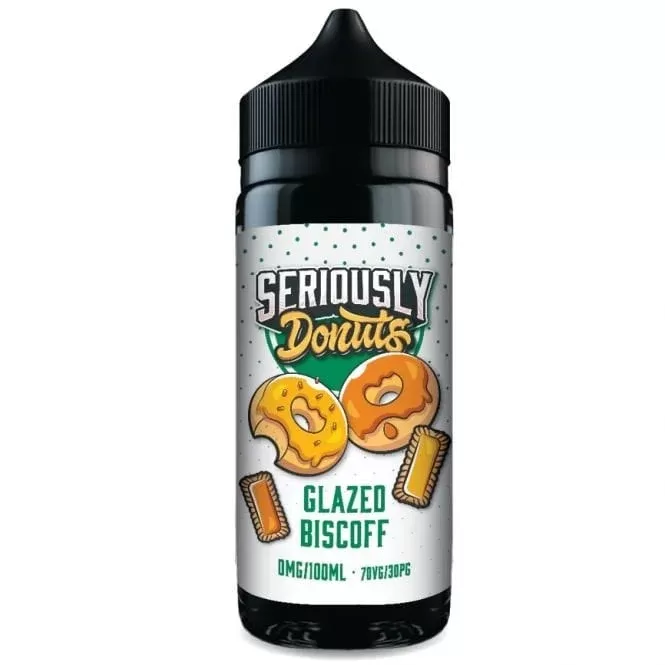 Doozy Vape Co Glazed Biscoff E Liquid – Seriously Donuts Series (100ml Short Fill)