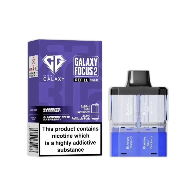 Crystal Galaxy Focus 2 Prefilled Pods - Black Mamba / Blue Fusion - Image 3