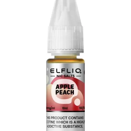Elf Bar Elfliq Apple Peach Nic Salt Vape Juice - Strength 10mg