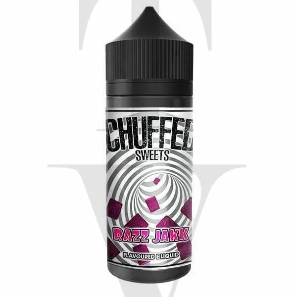 CHUFFED RAZZ JAKK SWEETS RANGE 100ML SHORTFILL E-LIQUID
