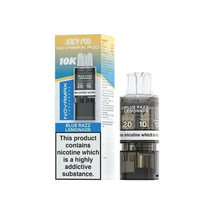 BLUE RAZZ LEMONADE – JUICY POD NOVAMAX 10K PRE-FILLED POD