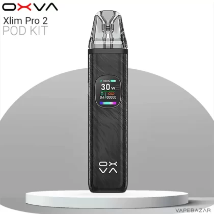 OXVA Xlim Pro 2 Pod Kit – Platinum Black - Pod Kit / OXVA / 1300 mAh / max. 30 Watt / 2ml / USB-C
