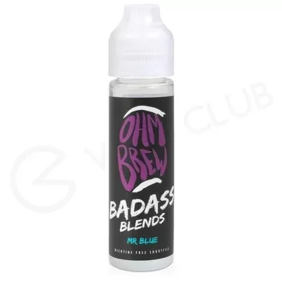 Mr Blue Shortfill E-Liquid by Ohm Brew Badass Blends 50ml