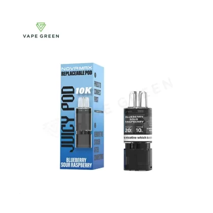 Blueberry Sour Raspberry Prefilled Pod Refill Pack by Juicy Pod Novamax 10K