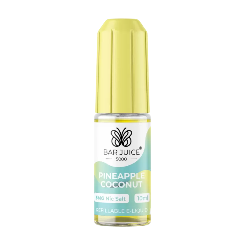 Pineapple Coconut Nic Salt by Bar Juice 5000 - 5mg - Vape Product (548E5E)