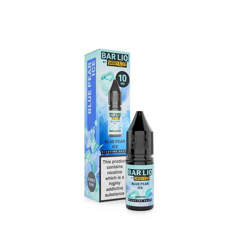 Zeus Juice Bar Liq Blue Pear Ice Nic Salt E-Liquid 10ml - Vapestore Co - Image 2
