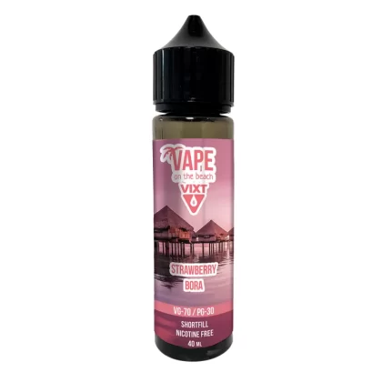Vixt Beach Strawberry Bora 40ml – e-juice utan nikotin - Vixt / No / 40ml / 30/70