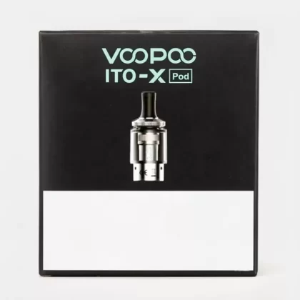 VOOPOO ITO-X Replacement Pods 3.5mL Pod Capacity Drag Q - Black, Silver (9BFE96)
