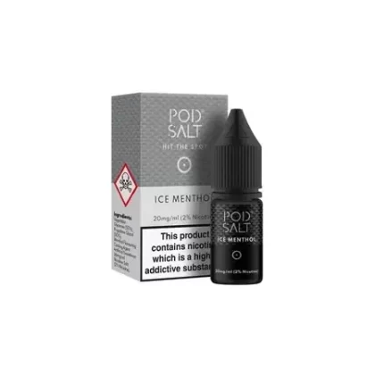 Pod Salts Ice Menthol 10ml Nic Salt Eliquid