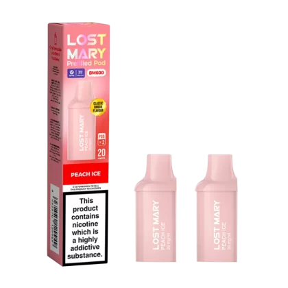 Peach Ice Lost Mary BM600 Pods - Vapeshop Co