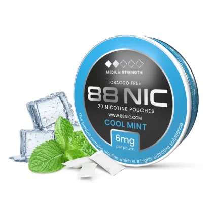 88 Nic Cool Mint Nicotine Pouches - Extra High / 12mg