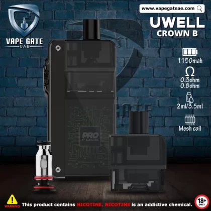 Uwell Crown B 35W 1150mAh Pod Kit - Iron Gray